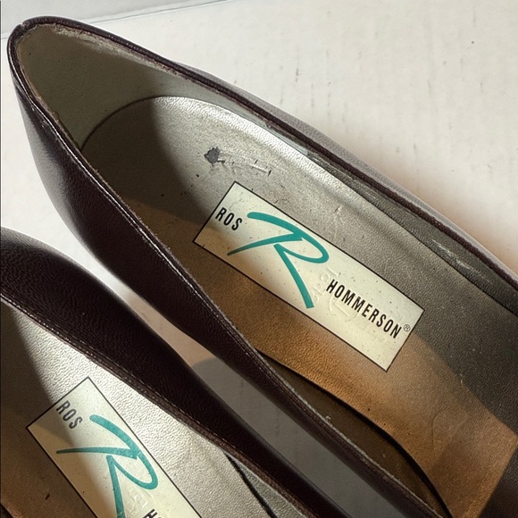 Ros Hommerson Dark Brown Leather Heels - Picture 2 of 9